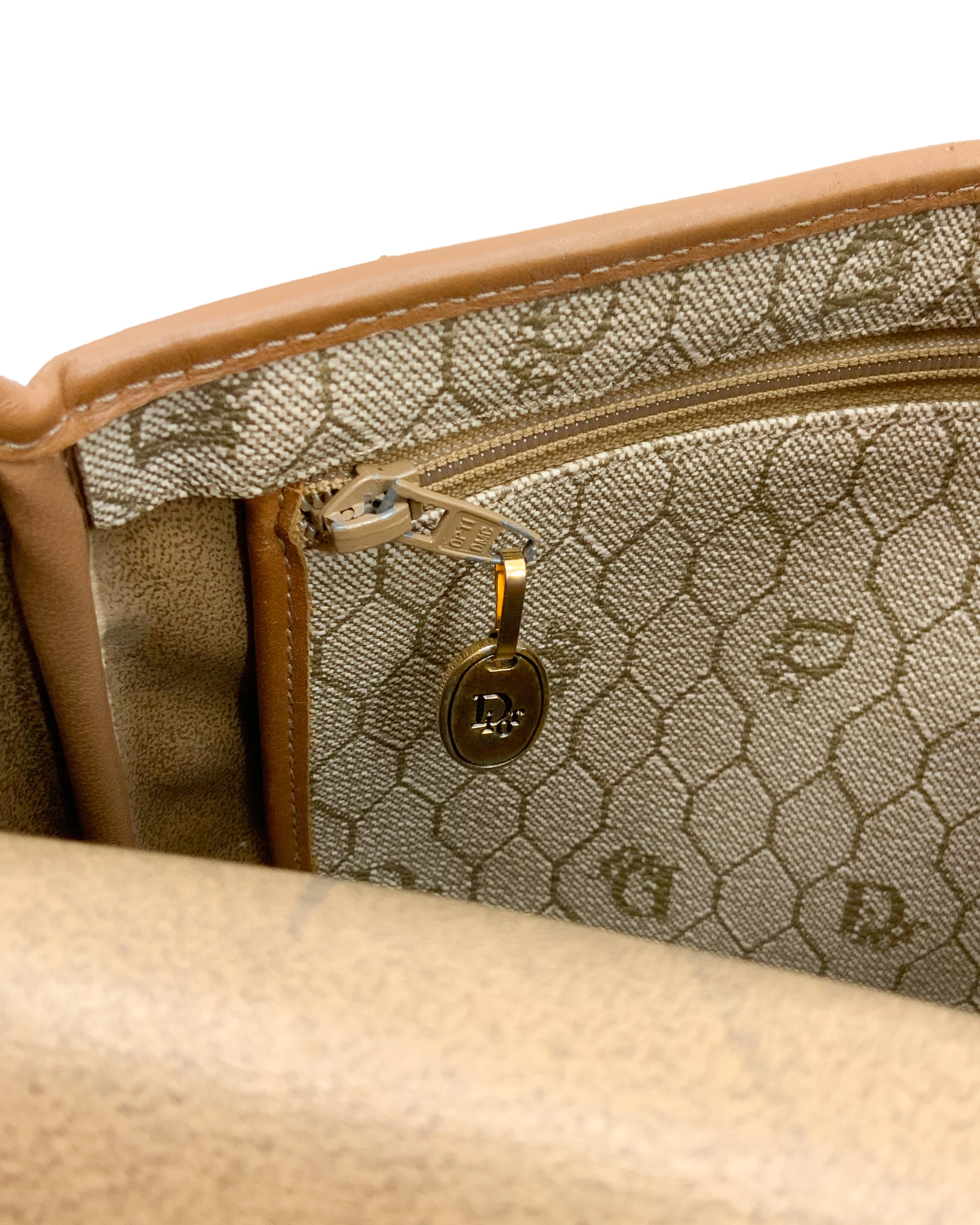 Christian Dior Chain Shoulder Bag Logo Honeycomb Convertible Clutch Bag  Vintage